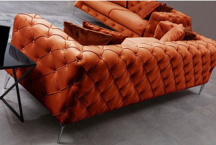 Atelier Del Sofa Como - Sofá de 3 Plazas Naranja